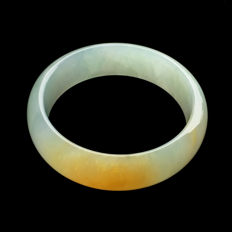 （超值推荐）糯冰种黄翡手镯（56.3mm）