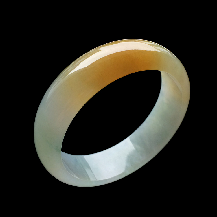 （超值推荐）糯冰种黄翡手镯（56.3mm）