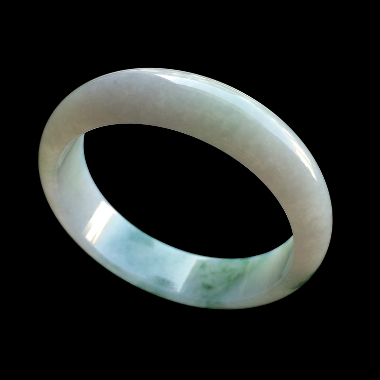 （超值推荐）糯冰种飘花手镯（57.4mm）