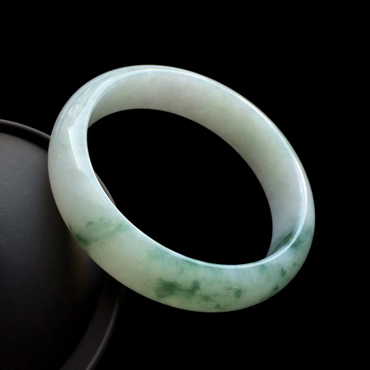 （超值推荐）糯冰种飘花手镯（57.4mm）