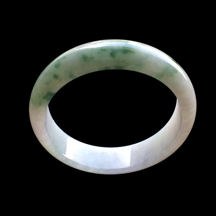 （超值推荐）糯冰种飘花手镯（57.4mm）