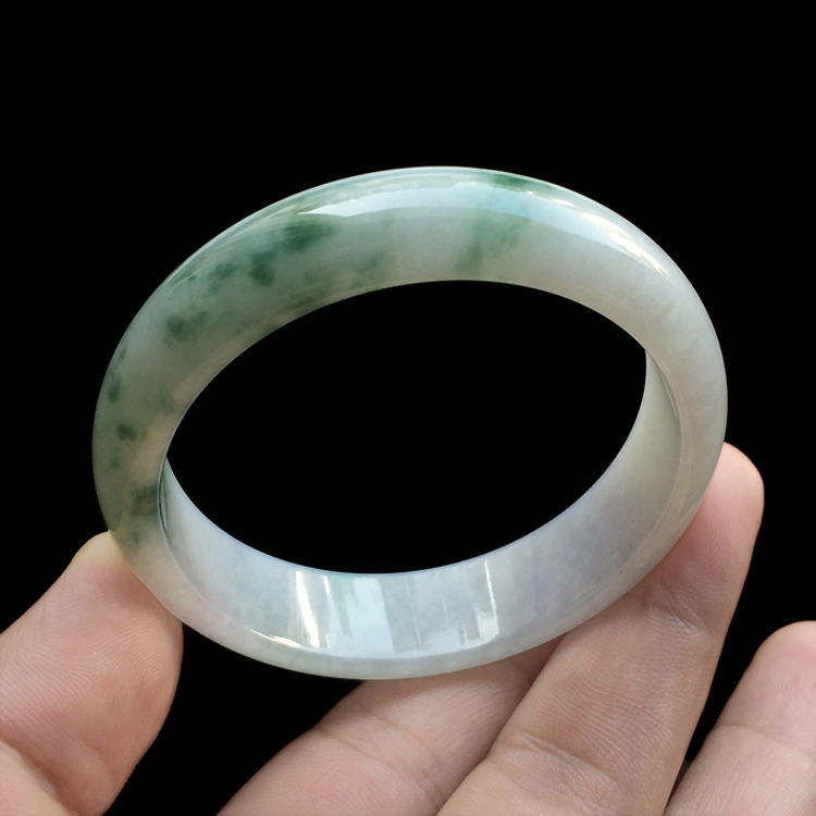 （超值推荐）糯冰种飘花手镯（57.4mm）