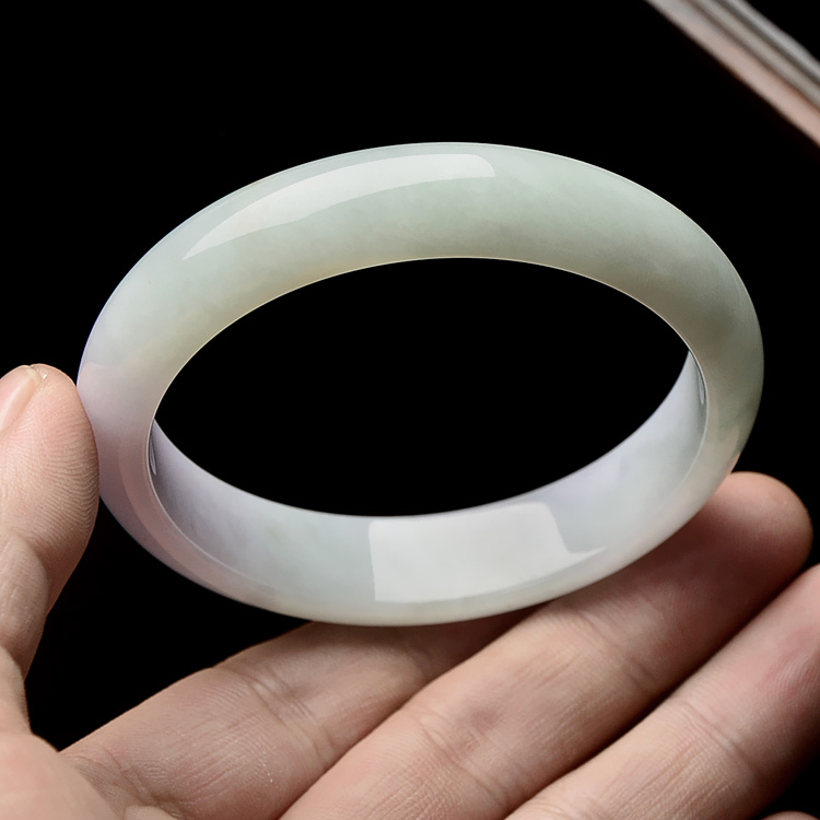 （超值推荐）糯冰种晴水淡紫罗兰手镯（56.6mm）