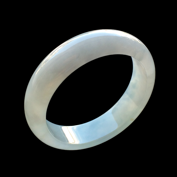 （超值推荐）糯冰种淡晴水手镯（57.1mm）