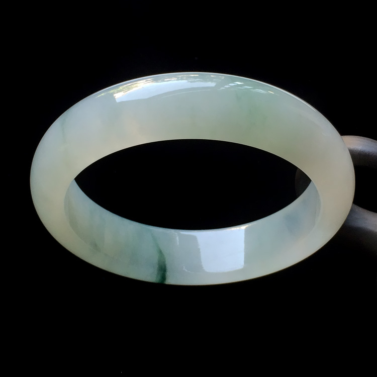 （超值推荐）糯冰种飘花手镯（57.6mm）