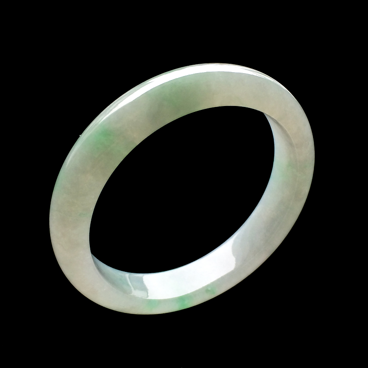 （超值推荐）糯冰种飘花手镯（58.2mm）