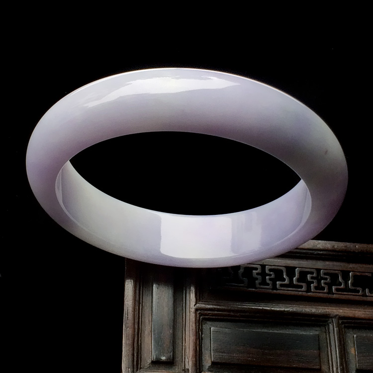糯冰种紫罗兰手镯（58.5mm）