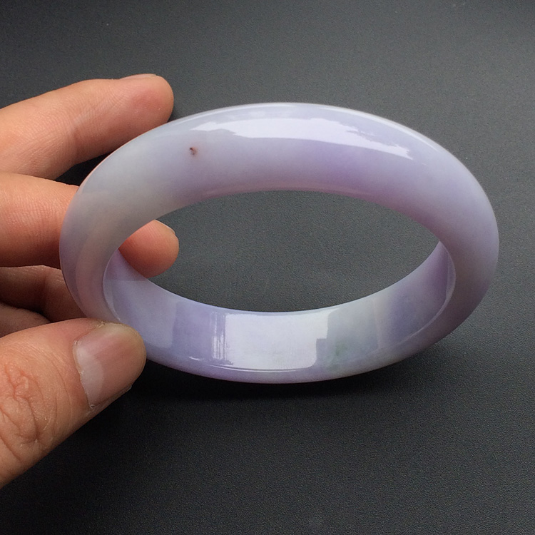糯冰种紫罗兰手镯（58.5mm）