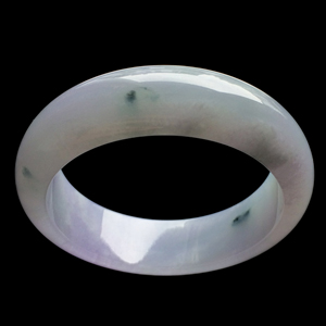 （超值推荐）糯冰种紫罗兰飘花手镯（58.6mm）