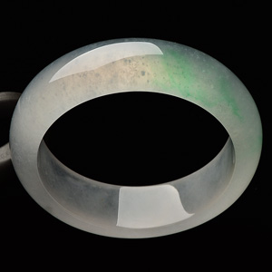 （超值推荐）冰玻种飘翠手镯（57.5mm）