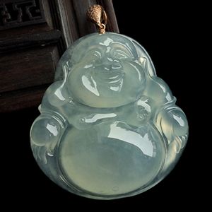冰种晴水玉佛挂件
