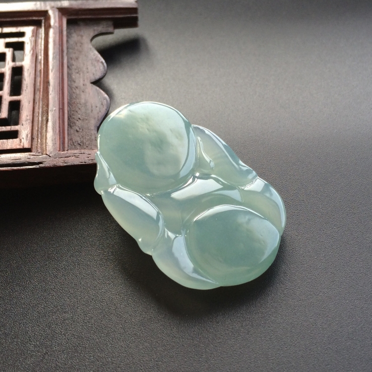 (超值推荐)冰种晴水小沙弥挂件