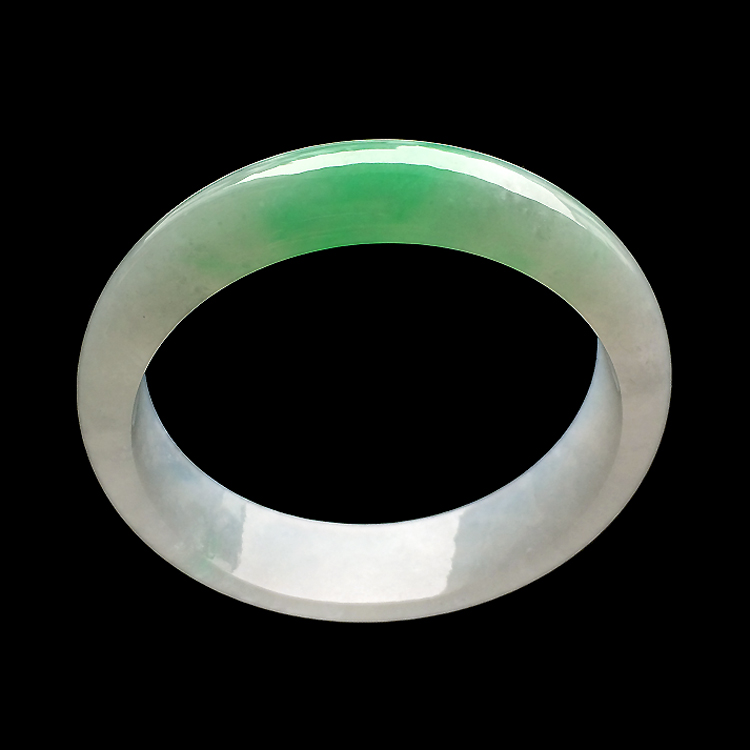 糯冰种飘翠手镯（59mm）