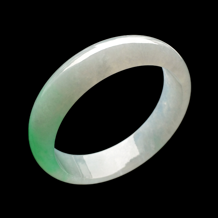 糯冰种飘翠手镯（59mm）