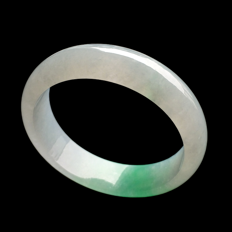 糯冰种飘翠手镯（59mm）