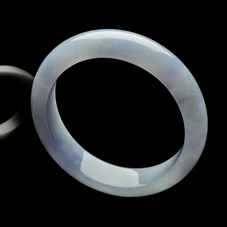（超值推荐）糯冰种紫罗兰贵妃镯（54.5mm-47.6mm）