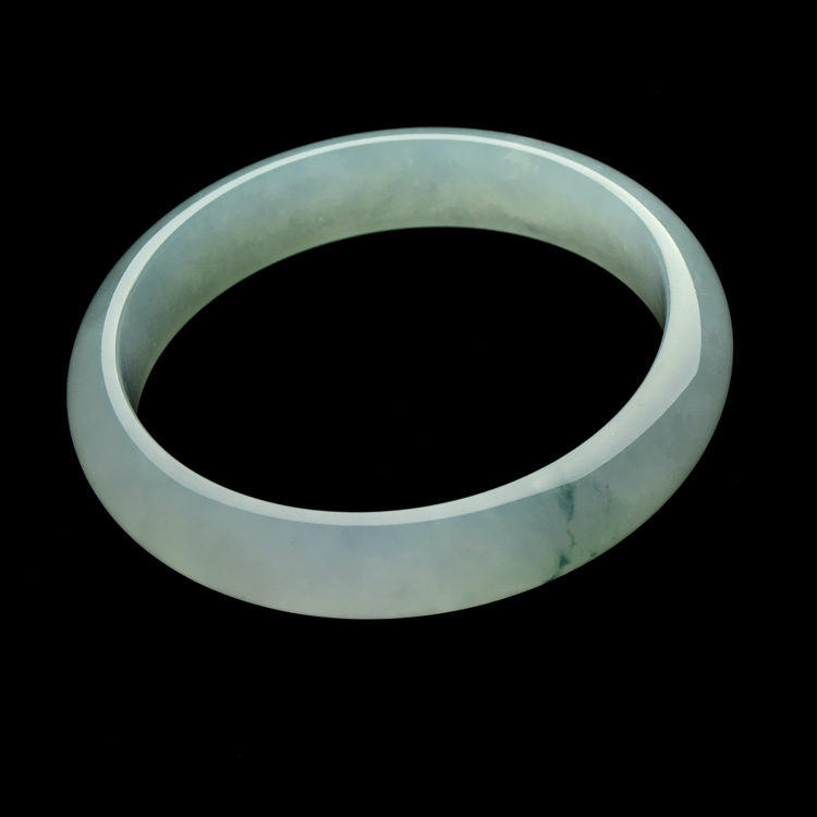 （超值推荐）糯冰种飘花手镯（57mm）