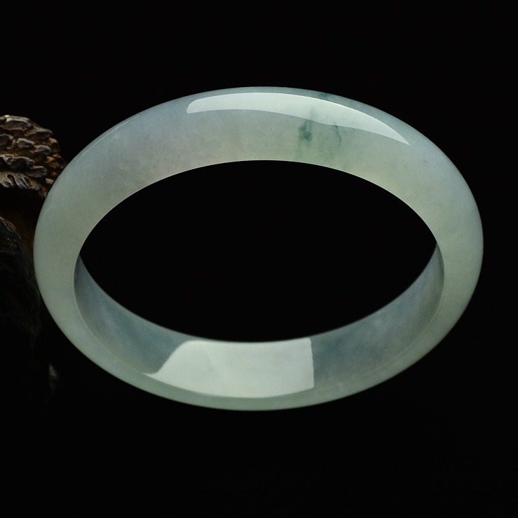 （超值推荐）糯冰种飘花手镯（57mm）