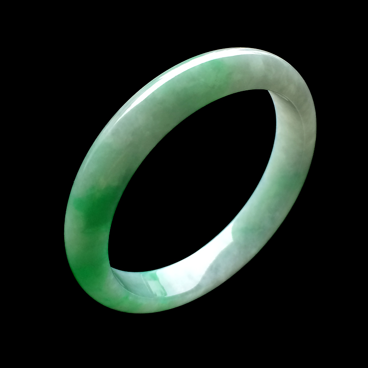 （超值推荐）糯冰种飘阳绿手镯（58.4mm）