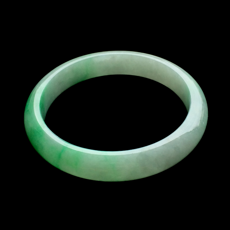 （超值推荐）糯冰种飘阳绿手镯（58.4mm）