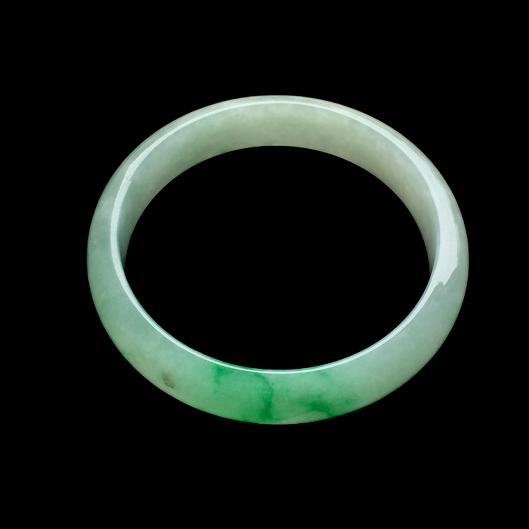 （超值推荐）糯冰种飘阳绿手镯（55mm）