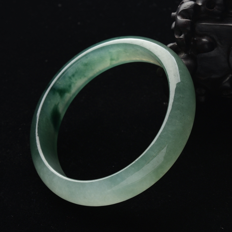 （超值推荐）冰种晴水飘花手镯(59.4mm)