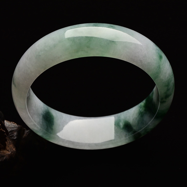 （超值推荐）糯冰种飘花手镯（57.2mm）
