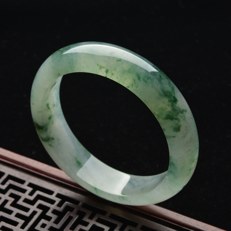 (超值推荐)冰种飘花手镯(59.2mm)