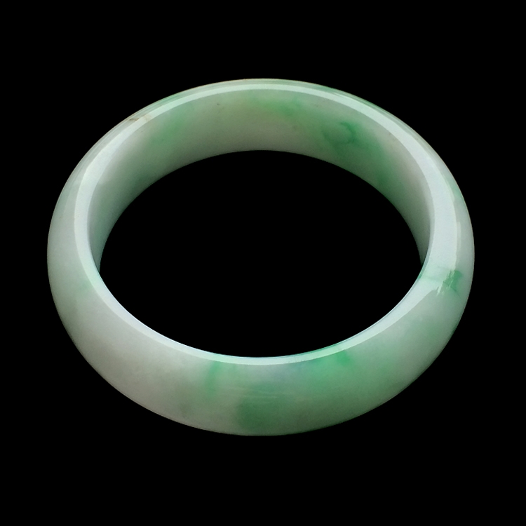 （超值推荐）糯冰种飘翠手镯（55.5mm）