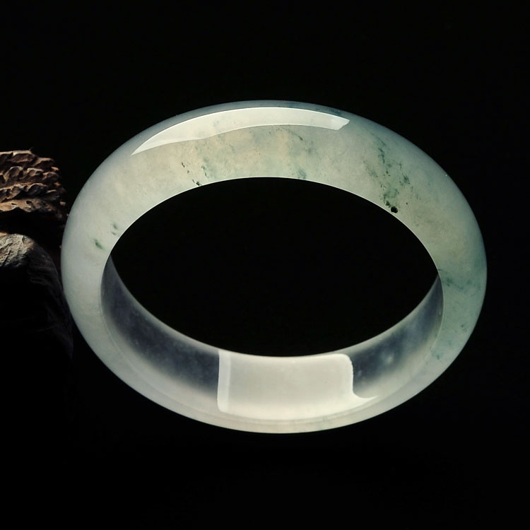 （超值推荐）冰玻种飘花手镯（57mm）