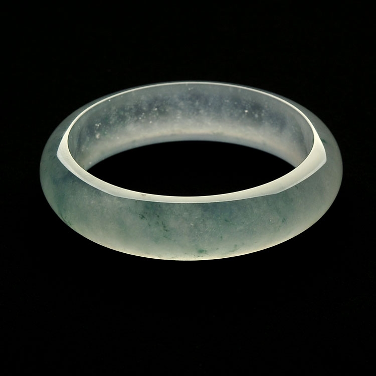 （超值推荐）冰玻种飘花手镯（57mm）