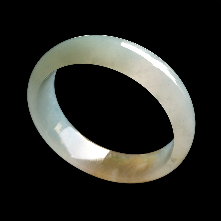 （超值推荐）糯冰种飘褐黄翡手镯（57.7mm）