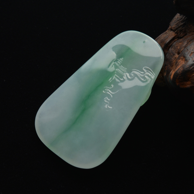 (超值推荐)冰种晴水飘翠飞天神女挂件