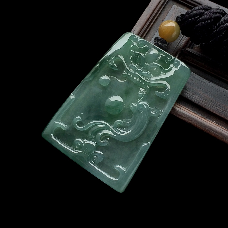 （成本清仓）糯冰种飘花龙凤呈祥挂件