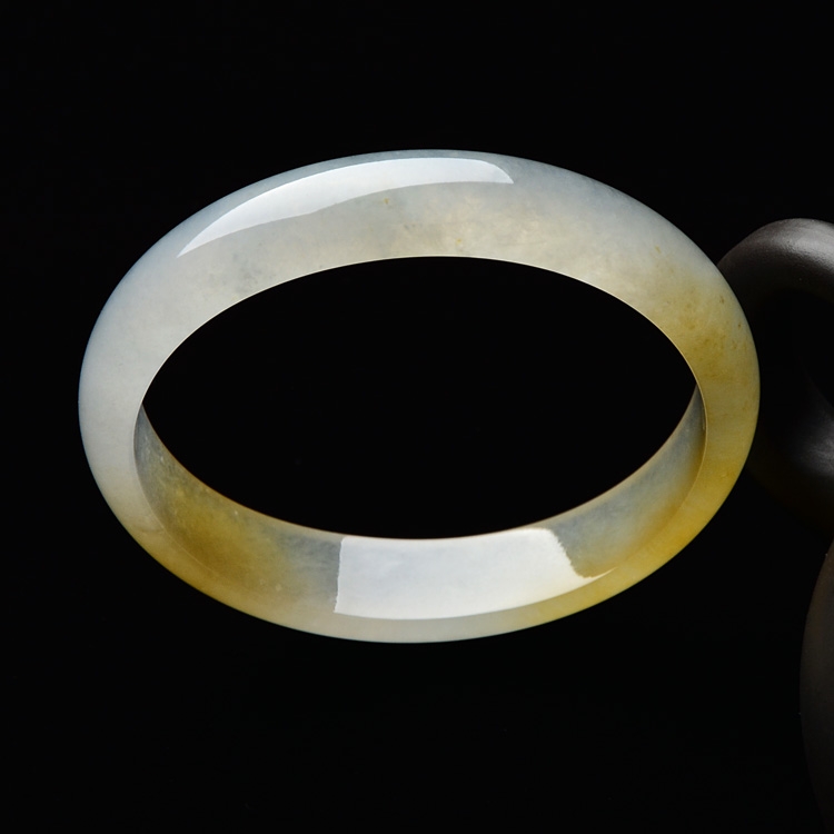 （超值推荐）冰种黄翡贵妃镯（54.8mm-49mm）