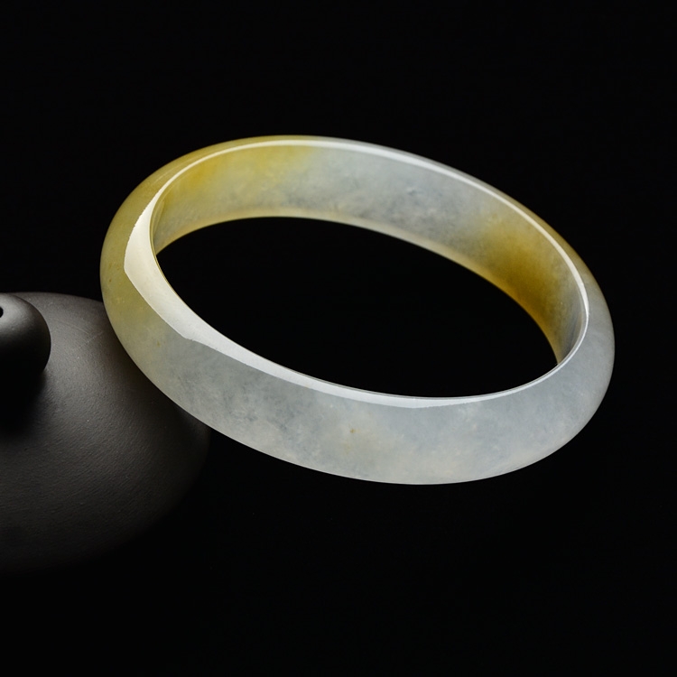 （超值推荐）冰种黄翡贵妃镯（54.8mm-49mm）