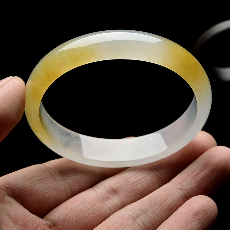 （超值推荐）冰种黄翡贵妃镯（54.8mm-49mm）