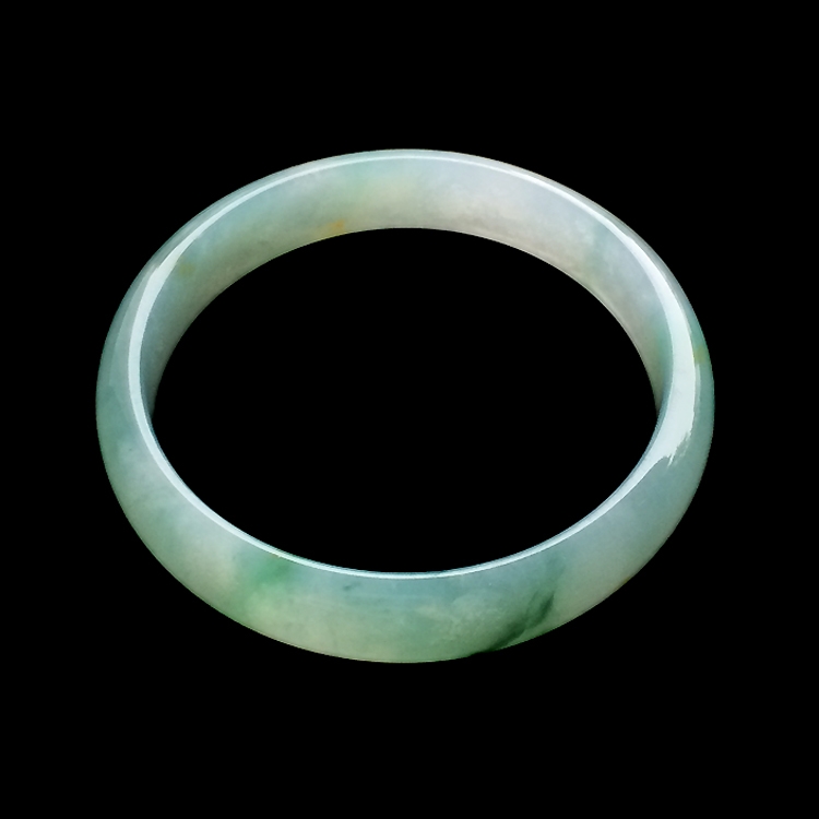 （超值推荐）糯冰种飘花手镯（58.1mm）