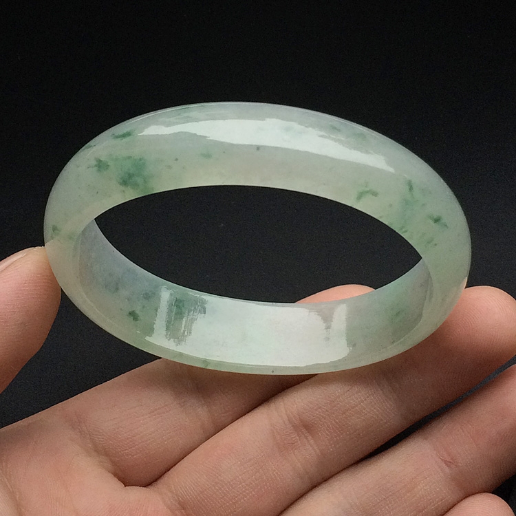 （超值推荐）冰种飘花贵妃镯（57mm-50.3mm）