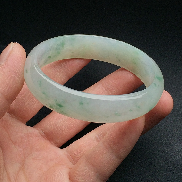 （超值推荐）冰种飘花贵妃镯（57mm-50.3mm）