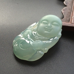 (超值推荐)冰种晴水小沙弥挂件