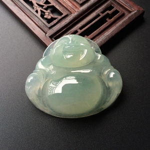 (超值推荐)糯冰种晴水玉佛挂件