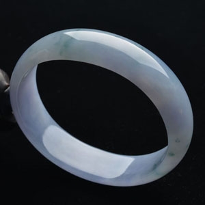 (超值推荐)糯冰种紫罗兰飘花贵妃镯(55.7mm-48.8mm)