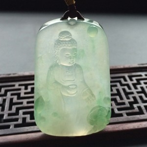 (超值推荐)冰种飘花莲悟挂件