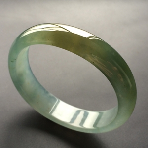 (超值推荐)冰种晴水褐黄翡贵妃镯(55mm-47.7mm)