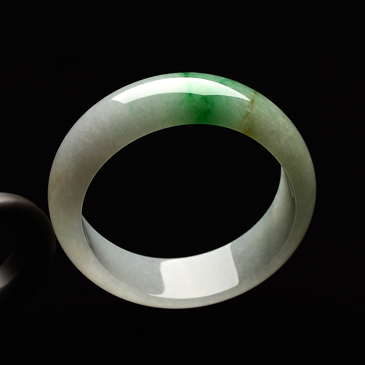 （超值推荐）糯冰种飘翠贵妃镯（56.3mm-49.6mm）