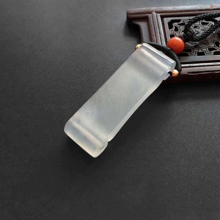 （超值推荐）冰种淡晴水丹书铁券挂件