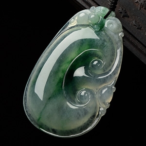 （超值推荐）冰种飘花如意挂件