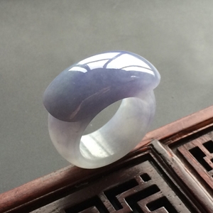 (超值推荐)糯冰种紫罗兰指环