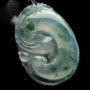 （超值推荐）冰种飘花如意挂件